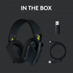 Logitech G435 LIGHTSPEED Wireless Gaming Headset, Black