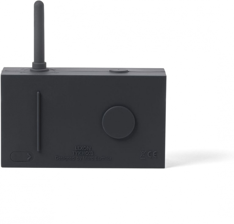 Lexon Tykho3 -FM-radio Bluetooth-yhteydellä, harmaa Lexon Tykho3 -FM-radio Bluetooth-yhteydellä, harmaa