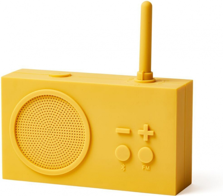 Lexon Tykho3 FM Radio with Bluetooth, Color: Yellow Lexon Tykho3 FM Radio with Bluetooth, Color: Yellow