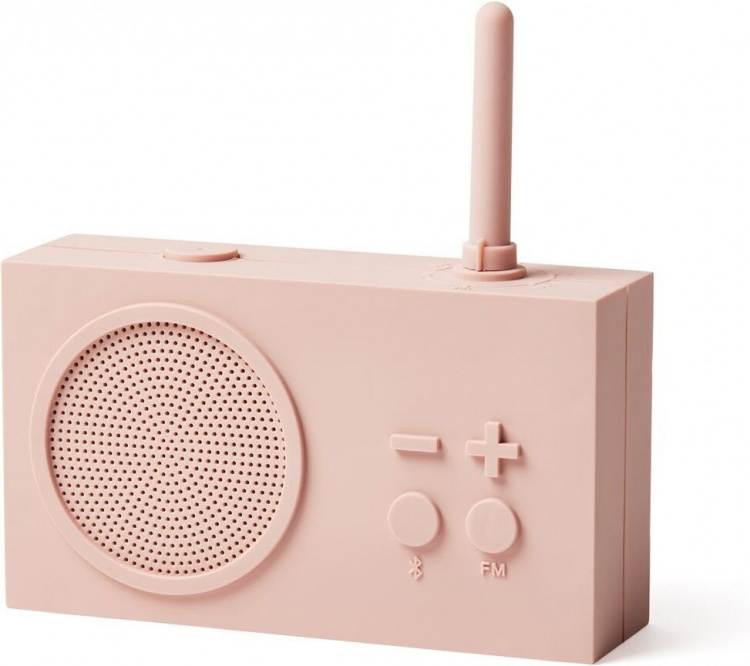 Lexon Tykho3 -FM-radio Bluetooth-yhteydellä, vaaleanpunainen Lexon Tykho3 -FM-radio Bluetooth-yhteydellä, vaaleanpunainen