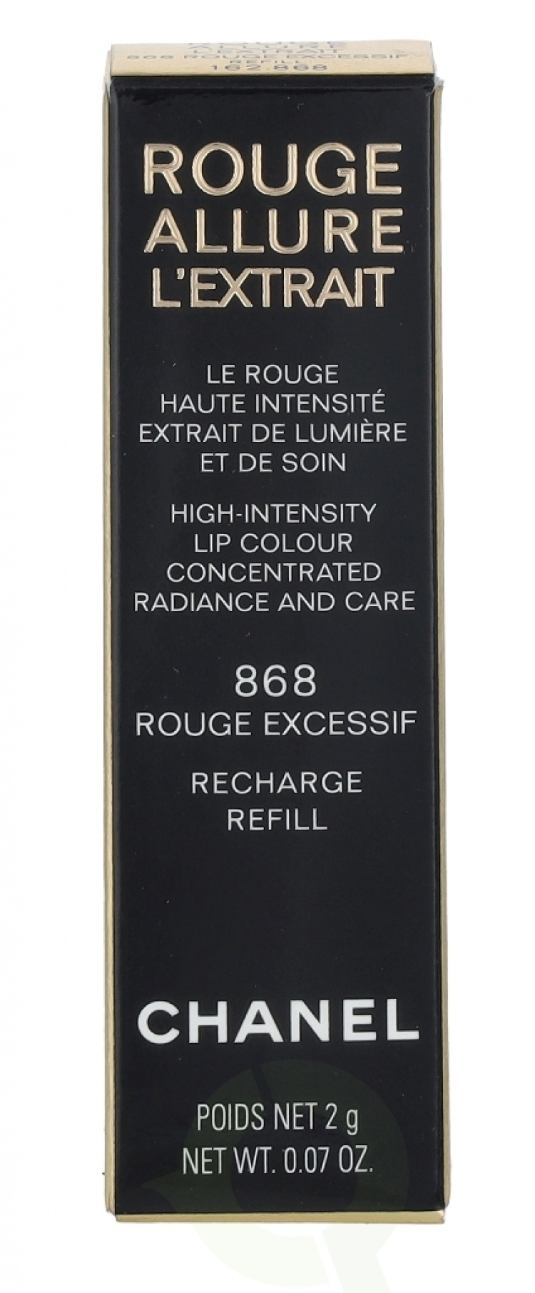 Chanel Rouge Allure L\'Extrait High In. Lip Colour - Recharge 2 gr #868 Rouge Excessif