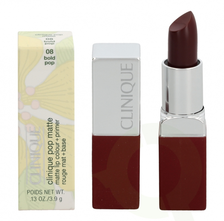 Clinique Pop Matte Lip Colour + Primer 3.9 gr #08 Bold Pop
