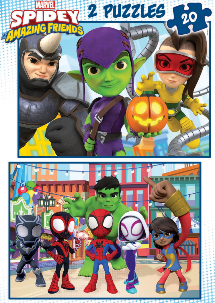 Educa Spidey & His Amazing Friends-pussel, 2x20 bitar