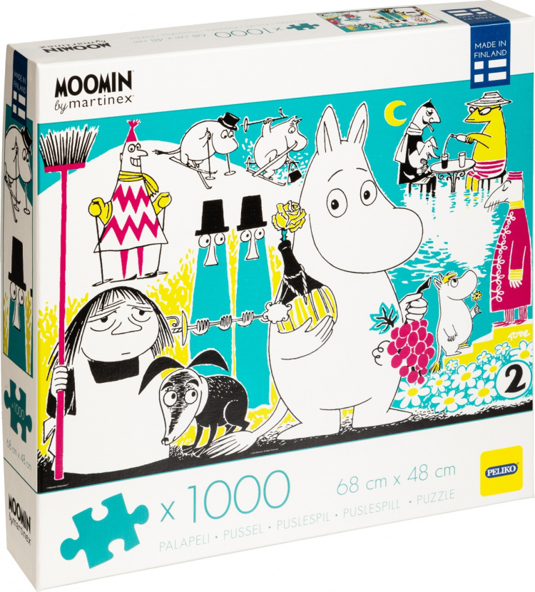 Peliko Mumin Comic Book Cover 2 pussel, 1000 bitar Peliko Mumin Comic Book Cover 2 pussel, 1000 bitar