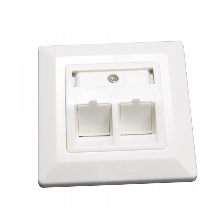 Triax Vägguttag Keystone CAT6 Vinkel