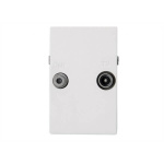 Triax Wall Outlet 2-way TD 241E White Triax Wall Outlet 2-way TD 241E White