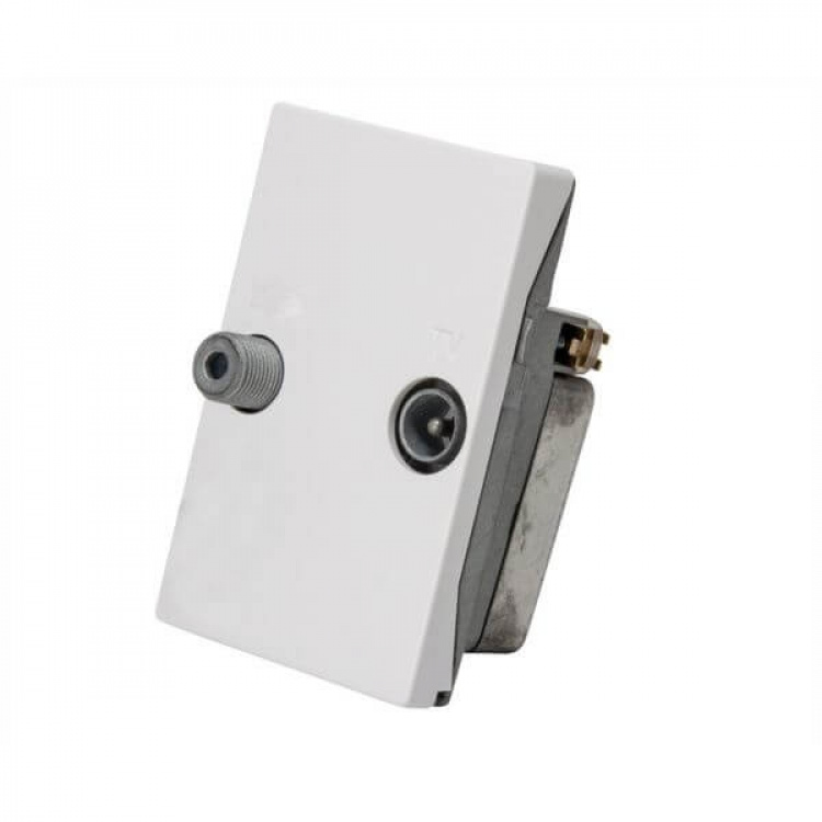 Triax Wall Outlet 2-way TD 241E White Triax Wall Outlet 2-way TD 241E White