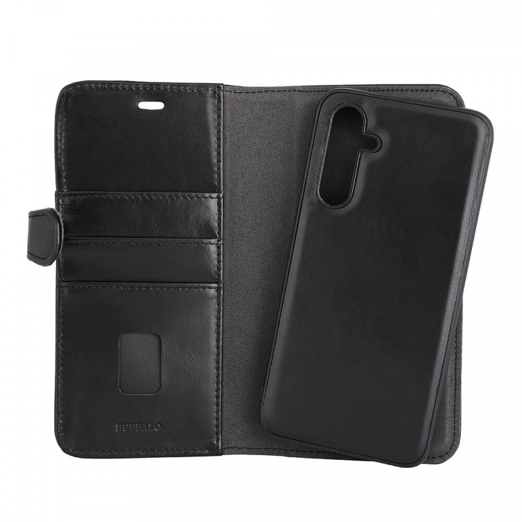 Buffalo Wallet Case 2-in-1 3 Card Black - Samsung Galaxy A34 5G Buffalo Wallet Case 2-in-1 3 Card Black - Samsung Galaxy A34 5G