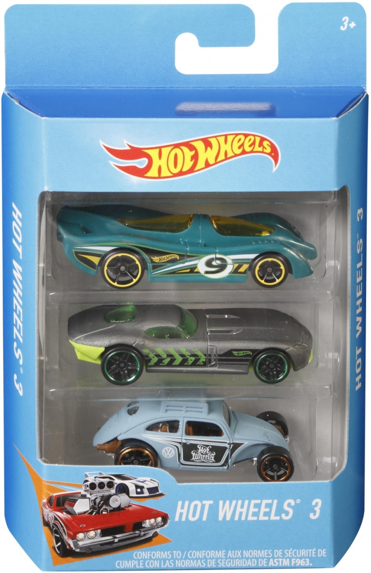 Hot Wheels minibilar, 3 st