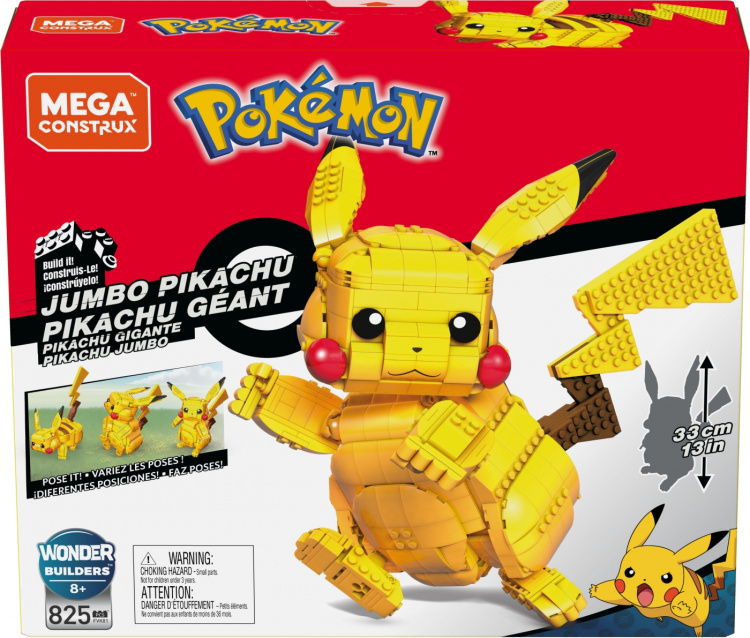 Mega Pokemon Jumbo Pikachu - Byggsats