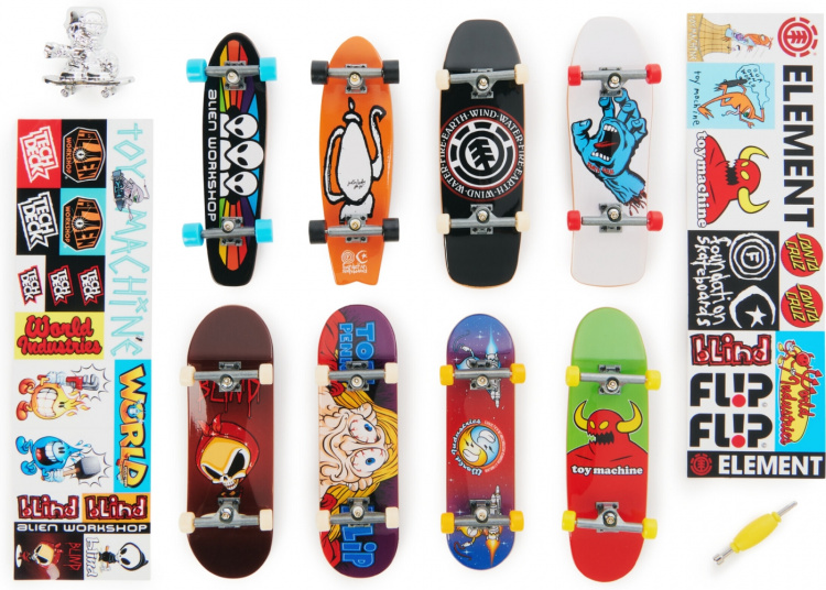 Tech Deck 25th Anniversary 8-pack - fingerspisplatta set