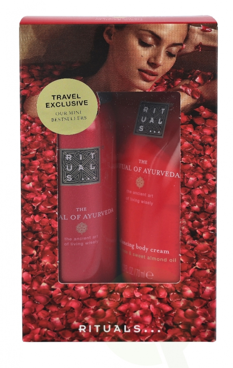 Rituals Ayurveda Set 120 ml Mini Travel Set-Foaming Shower Gel 50ml /Balancing Body Cream 70ml