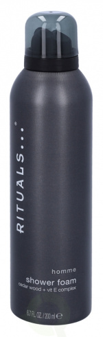 Rituals Homme Shower Foam 200 ml Cedar Wood + Vit E Complex