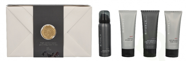 Rituals Homme Set 260 ml Shower Foam 50ml /Strenghtening Caffeine Shampoo 70ml/Anti Dry Body Lotion 70ml/Cooling Shower Gel 70ml