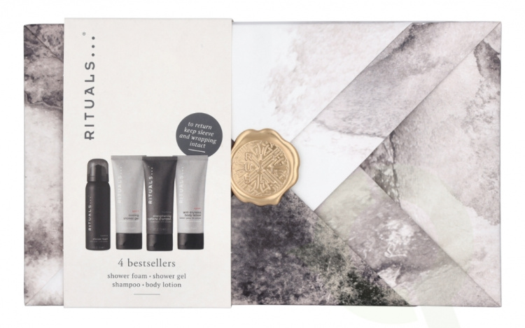 Rituals Homme Set 260 ml Shower Foam 50ml/Shampoo 70ml/Shower Gel 70ml/Body Lotion 70ml