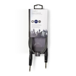 Nedis Mono Audio Cable | 6.35 mm Male | 6.35 mm Male | Nickel Plated | 1.50 m | Round | PVC Nedis Mono Audio Cable | 6.35 mm Male | 6.35 mm Male | Nickel Plated | 1.50 m | Round | PVC