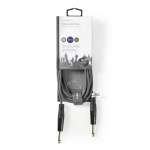 Nedis Mono Audio Cable | 6.35 mm Male | 6.35 mm Male | Nickel Plated | 3.00 m | Round | PVC Nedis Mono Audio Cable | 6.35 mm Male | 6.35 mm Male | Nickel Plated | 3.00 m | Round | PVC