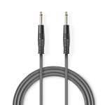 Nedis Mono Audio Cable | 6.35 mm Male | 6.35 mm Male | Nickel Plated | 5.00 m | Round | PVC Nedis Mono Audio Cable | 6.35 mm Male | 6.35 mm Male | Nickel Plated | 5.00 m | Round | PVC