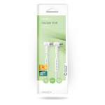 Nedis Coax Cable | IEC (Coax) Male | IEC (Coax) Female | Nickel Plated | 120 dB | 75 Ohm | Quad Shielded | 3.00 m | Round | PVC | White | Box