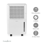 Nedis Dehumidifier | Dehumidification / Automatic / Dry laundry / Ventilation | 100 m³/h Nedis Dehumidifier | Dehumidification / Automatic / Dry laundry / Ventilation | 100 m³/h
