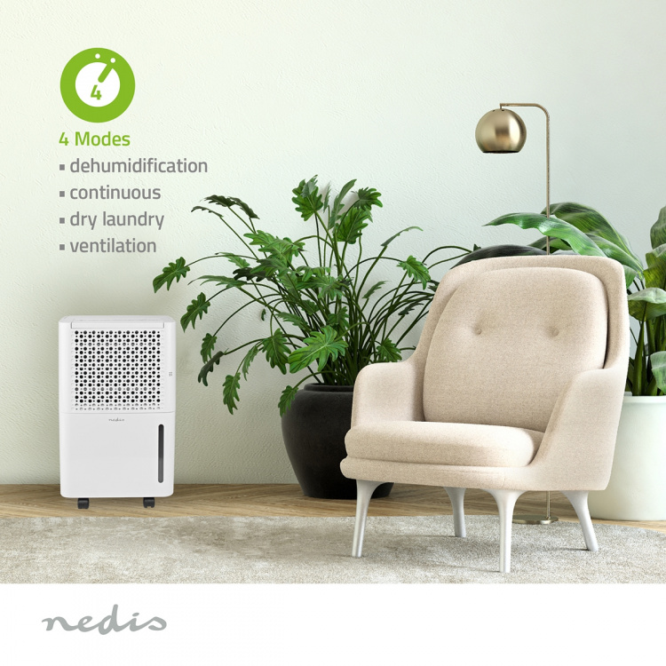 Nedis Dehumidifier | Dehumidification / Automatic / Dry laundry / Ventilation | 100 m³/h Nedis Dehumidifier | Dehumidification / Automatic / Dry laundry / Ventilation | 100 m³/h