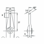 Piergiacomi Flush end cutter for clean cuts
