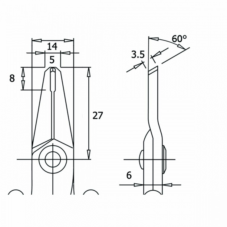 Piergiacomi Flush end cutter for clean cuts