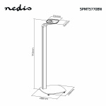 Nedis Speaker Mount | Compatible with: Sonos® One SL™ / Sonos® One™ / Sonos® PLAY:1™ | Stand | 10 kg | Fixed | Metal / Wood | Black / Brown Nedis Speaker Mount | Compatible with: Sonos® One SL™ / Sonos® One™ / Sonos® PLAY:1™ | Stand | 10 kg | Fixed | Metal / Wood | Black / Brown