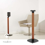 Nedis Speaker Mount | Compatible with: Sonos® One SL™ / Sonos® One™ / Sonos® PLAY:1™ | Stand | 10 kg | Fixed | Metal / Wood | Black / Brown Nedis Speaker Mount | Compatible with: Sonos® One SL™ / Sonos® One™ / Sonos® PLAY:1™ | Stand | 10 kg | Fixed | Metal / Wood | Black / Brown