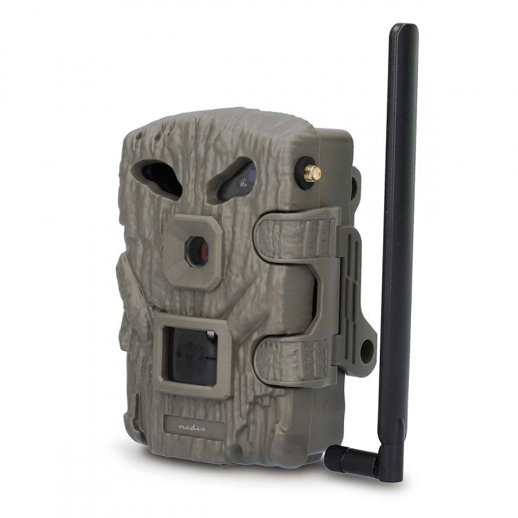 Nedis Wildlife Camera | 1080p@30fps | 30.0 MPixel | 2 MPixel CMOS | IP66 | 4G | Black No-Glow IR | Night vision | Viewing angle: 50 ° | Motion sensor | Detection angle: 50 ° | Detection range: 20 m | LCD Screen | Green