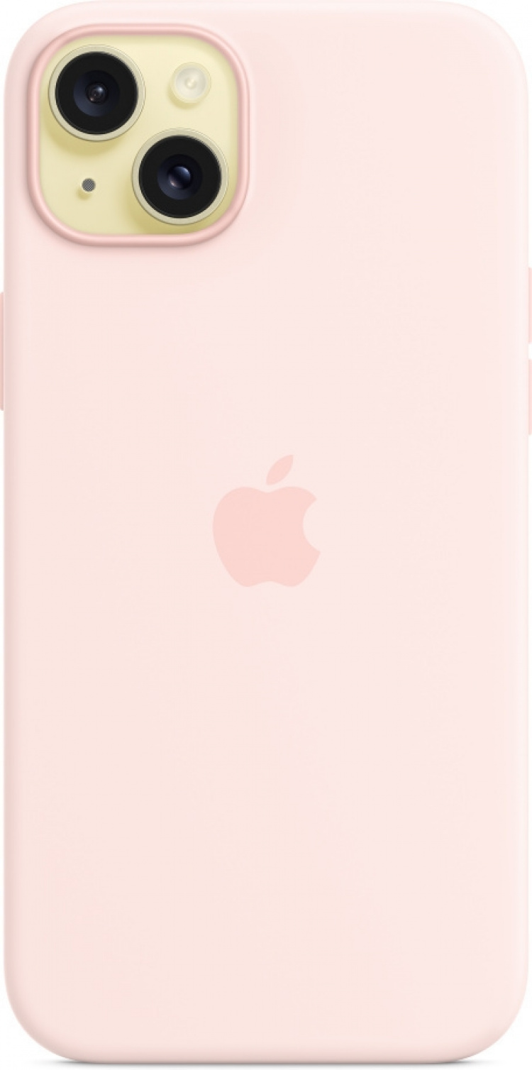 Apple iPhone 15 Plus silikonfodral med MagSafe, rosa Apple iPhone 15 Plus silikonfodral med MagSafe, rosa