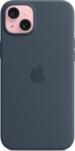 Apple iPhone 15 Plus silikonfodral med MagSafe, blå Apple iPhone 15 Plus silikonfodral med MagSafe, blå