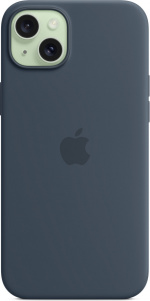Apple iPhone 15 Plus silikonfodral med MagSafe, blå Apple iPhone 15 Plus silikonfodral med MagSafe, blå