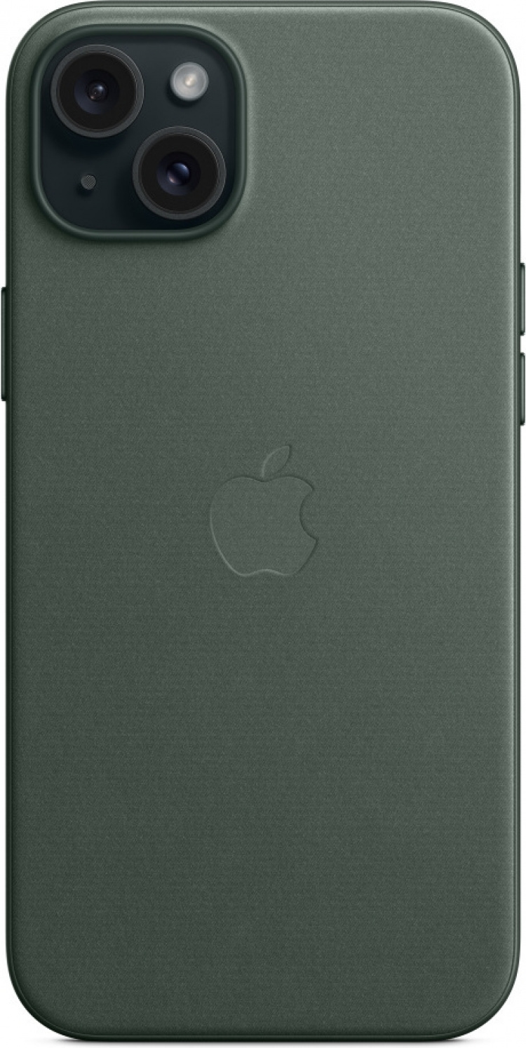 Apple iPhone 15 Plus FineWoven fodral med MagSafe, Grön