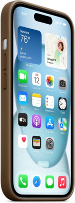 Apple iPhone 15 FineWoven fodral med MagSafe, skal