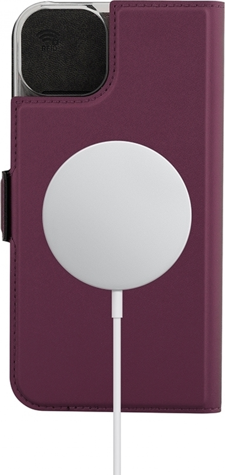 Wave BookCase -skyddshölje, MagSafe-kompatibel, iPhone 15 Plus, smoky sangria Wave BookCase -skyddshölje, MagSafe-kompatibel, iPhone 15 Plus, smoky sangria