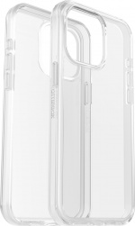 Otterbox Symmetry Clear -skyddsskal, iPhone 15 Pro Max, genomskinligt.