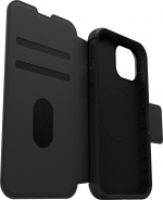  Otterbox Strada MagSafe -plånboksfodral, iPhone 15, svart