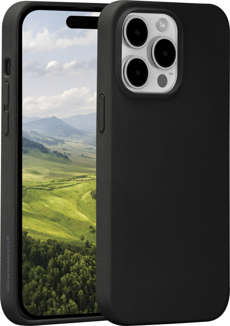 Dbramante1928 Monaco skyddsfodral, iPhone 15 Pro Max, nattsvart Dbramante1928 Monaco skyddsfodral, iPhone 15 Pro Max, nattsvart