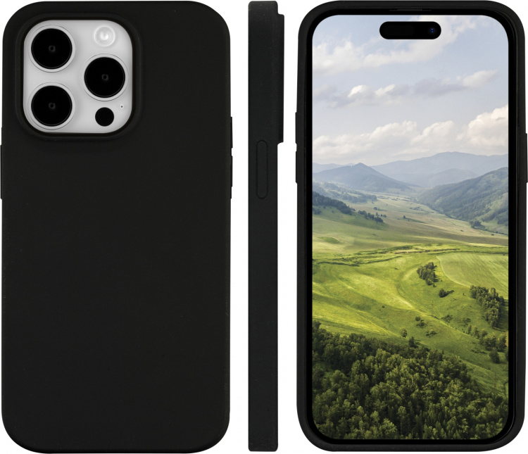 Dbramante1928 Monaco skyddsfodral, iPhone 15 Pro Max, nattsvart Dbramante1928 Monaco skyddsfodral, iPhone 15 Pro Max, nattsvart