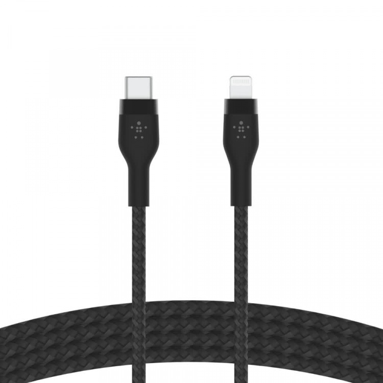 Belkin BOOST CHARGE USB-C to LTG Braided Silicon, 2m, Black Belkin BOOST CHARGE USB-C to LTG Braided Silicon, 2m, Black