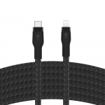 Belkin BOOST CHARGE USB-C to LTG Braided Silicon, 3m, Black Belkin BOOST CHARGE USB-C to LTG Braided Silicon, 3m, Black