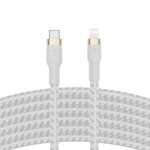 Belkin BOOST CHARGE USB-C to LTG_Braided Silicon, 3m, White Belkin BOOST CHARGE USB-C to LTG_Braided Silicon, 3m, White