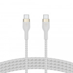 Belkin BOOST CHARGE USB-C to USB-C 2.0 Braided Silicon, 1m, White