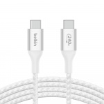 Belkin BOOST CHARGE 240W USB-C to USB-C Cable, 1m, White Belkin BOOST CHARGE 240W USB-C to USB-C Cable, 1m, White