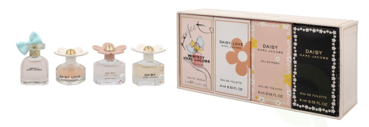 Marc Jacobs Daisy Miniatures Collection 17 ml Daisy Edt 4ml/Fresh Edt 4ml/Love Edt 4ml/Perfect Edp 5ml