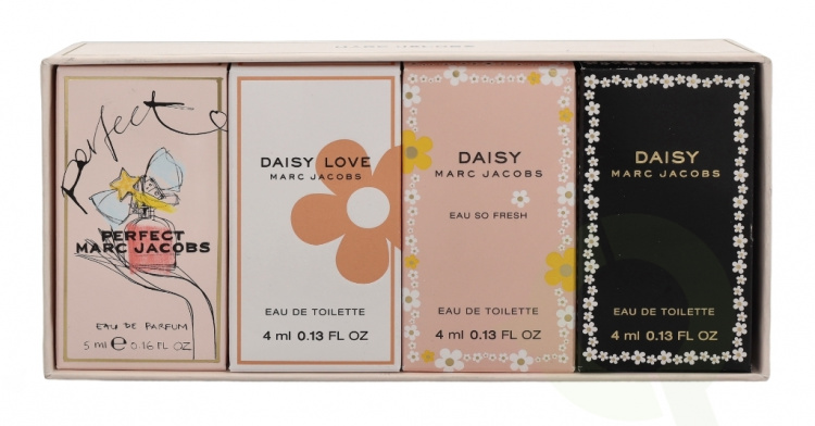 Marc Jacobs Daisy Miniatures Collection 17 ml Daisy Edt 4ml/Fresh Edt 4ml/Love Edt 4ml/Perfect Edp 5ml