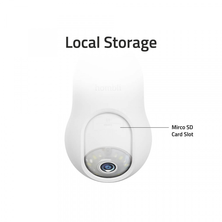Hombli Smart Bulb Camera White
