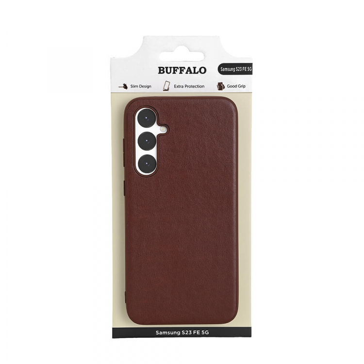 Buffalo Phone Case PU Brown - Samsung S23 FE 5G Buffalo Phone Case PU Brown - Samsung S23 FE 5G