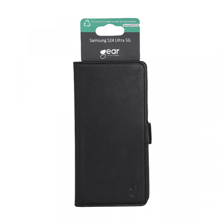 Gear Wallet Case 3 Card Slots Black - Samsung S24 Ultra 5G Gear Wallet Case 3 Card Slots Black - Samsung S24 Ultra 5G